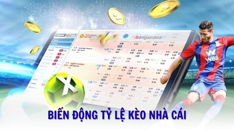Tỷ lệ cược bóng đá sẽ biến động khác nhau tại mỗi nhà cái